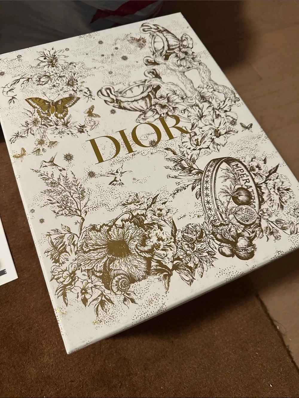 Dior White and Gold holiday Gift Box